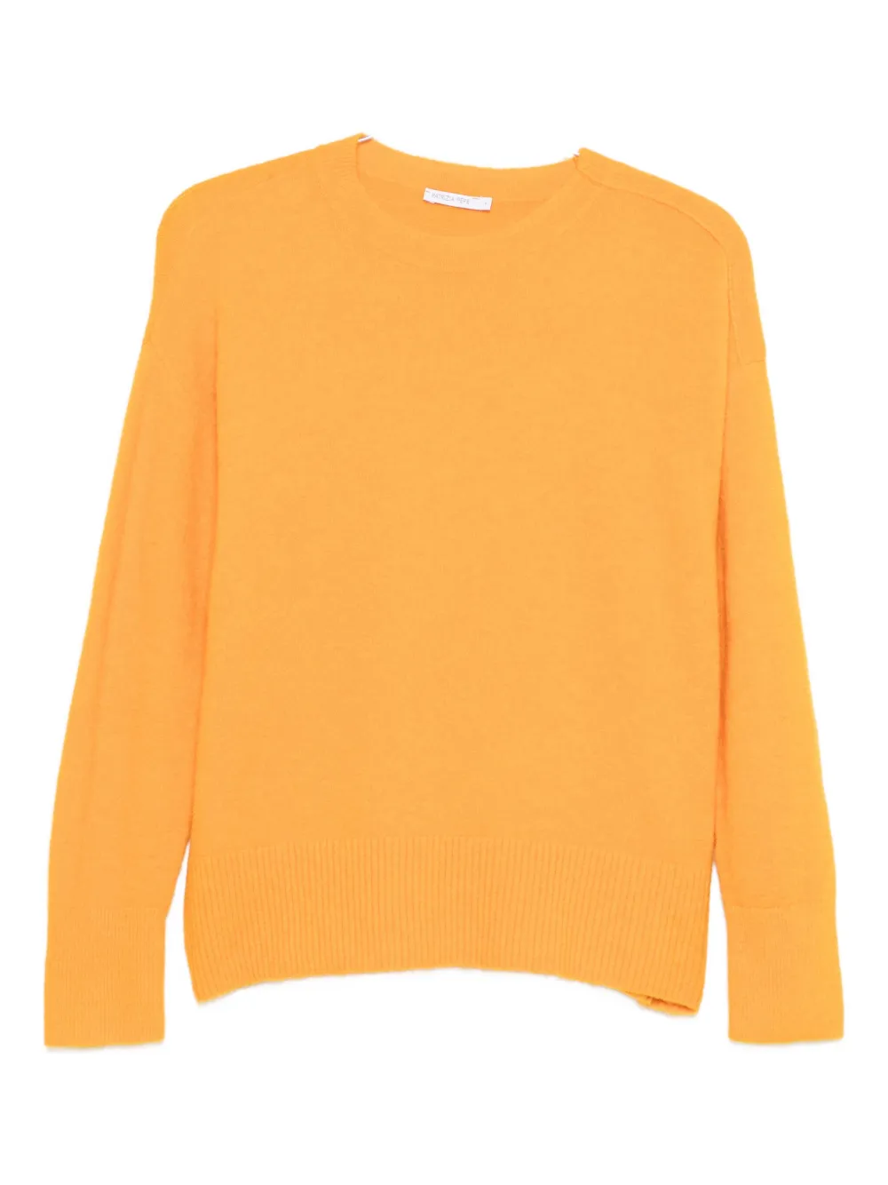 Patrizia Pepe Crew-neck Sweater In Yellow
