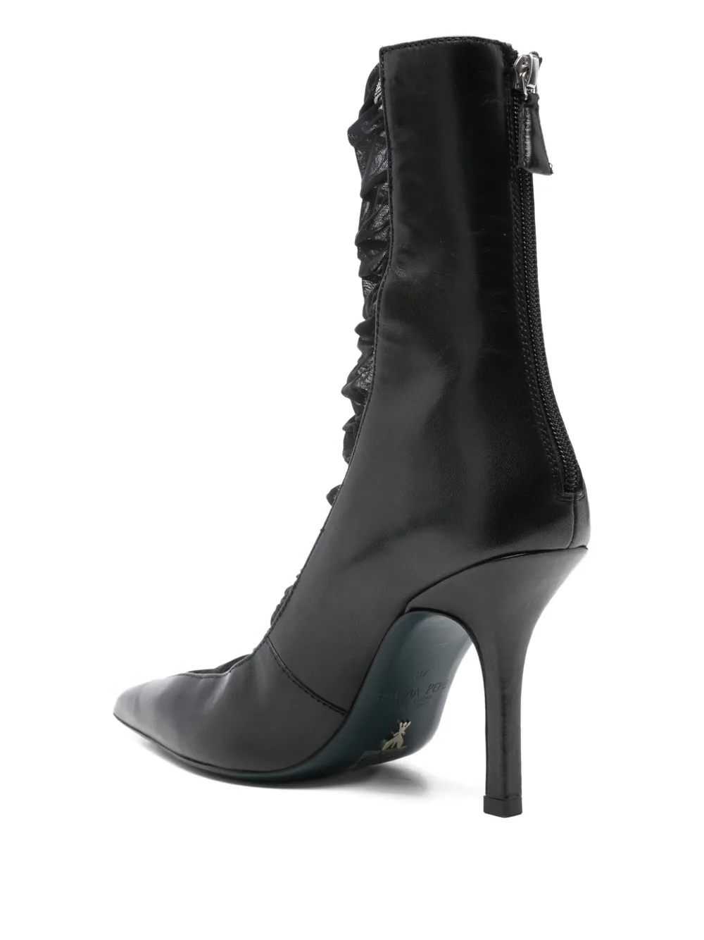 Patrizia Pepe 95 mm enkellaarzen Zwart