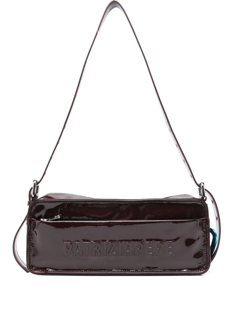 Patrizia Pepe Borsa a spalla con logo goffrato - Marrone