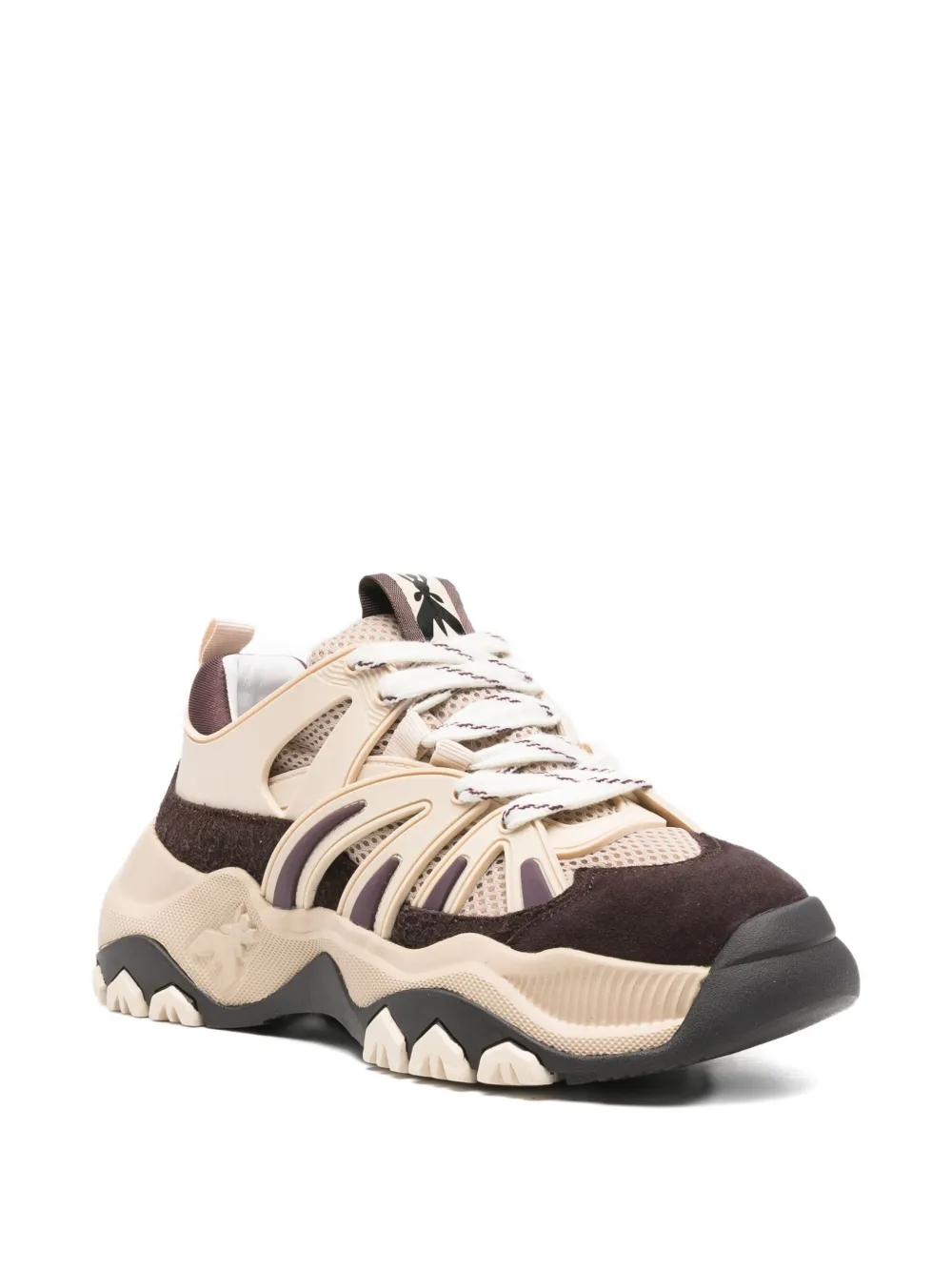 Patrizia Pepe Leren sneakers Beige