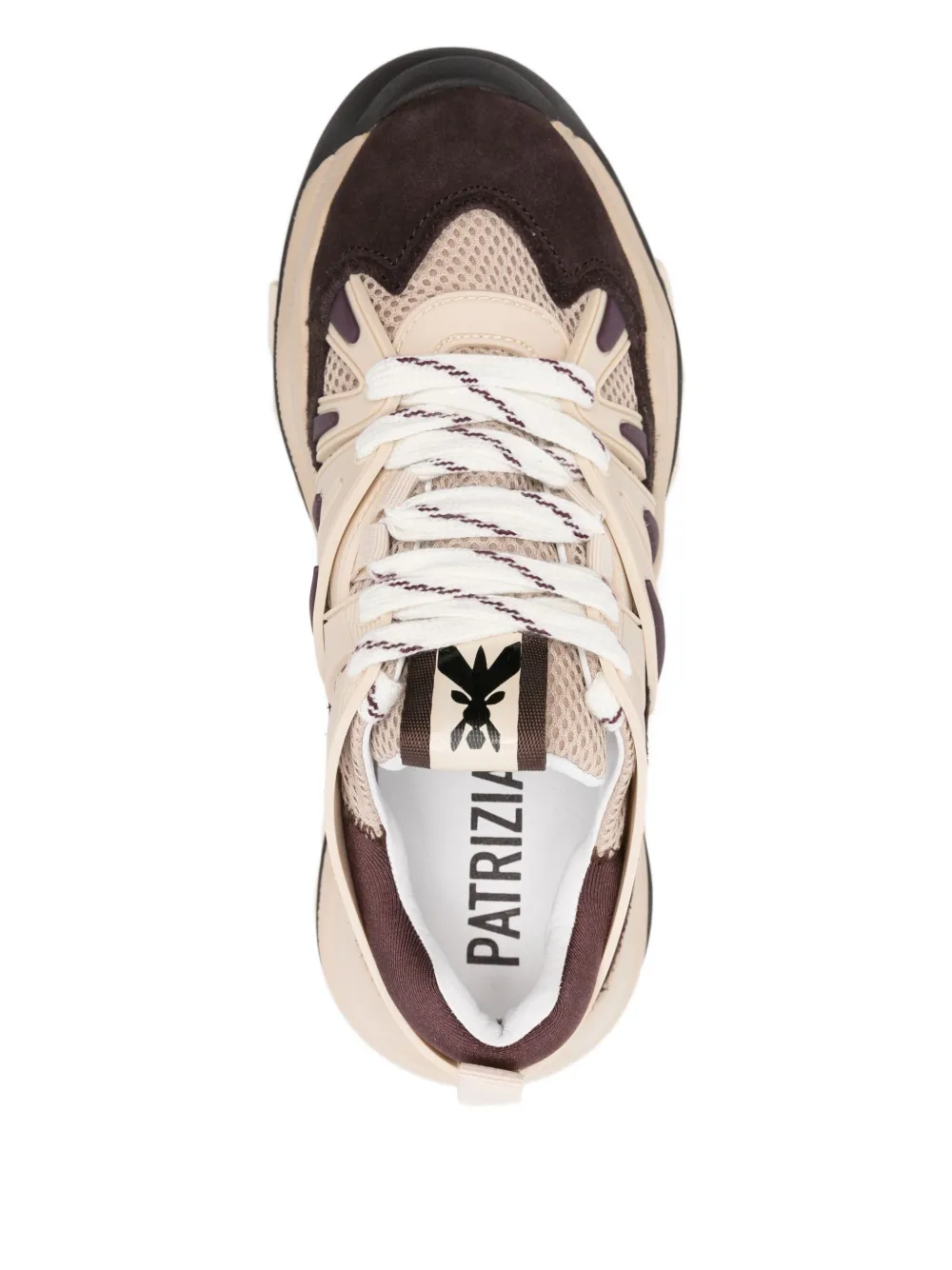 Patrizia Pepe Leren sneakers Beige