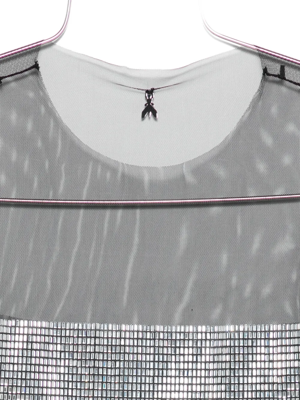 Patrizia Pepe Tanktop verfraaid met stras Metallic