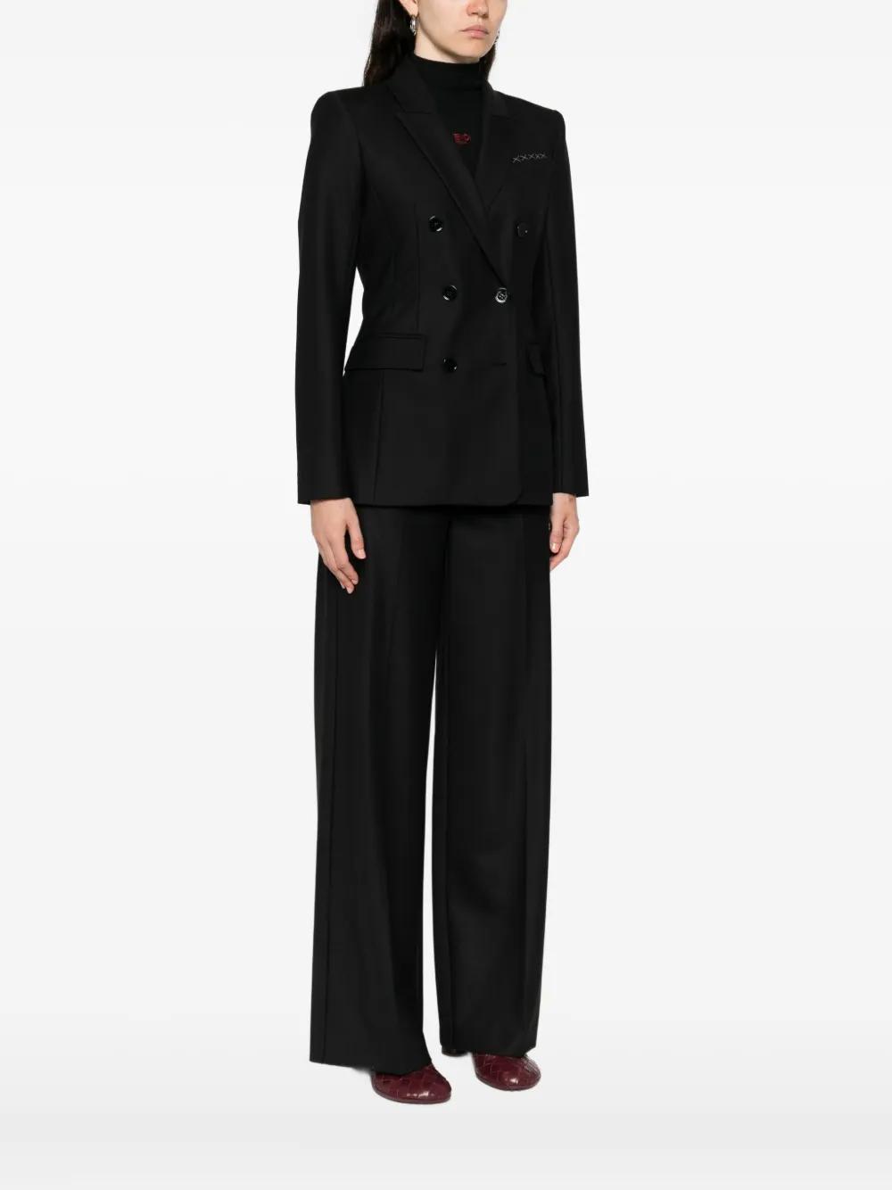 Patrizia Pepe Double-breasted Blazer In Multi