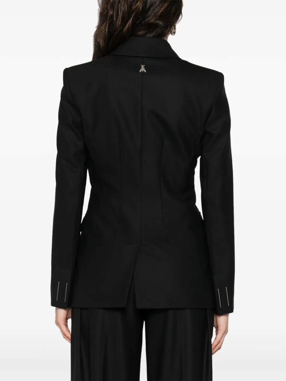 Patrizia Pepe Blazer met dubbele rij knopen Zwart