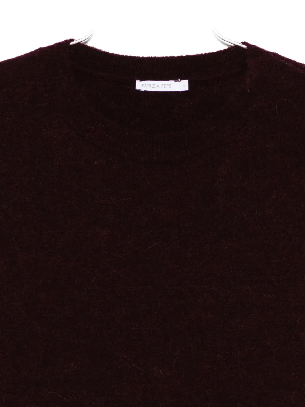 Patrizia Pepe Crew Neck Sweater In Brown