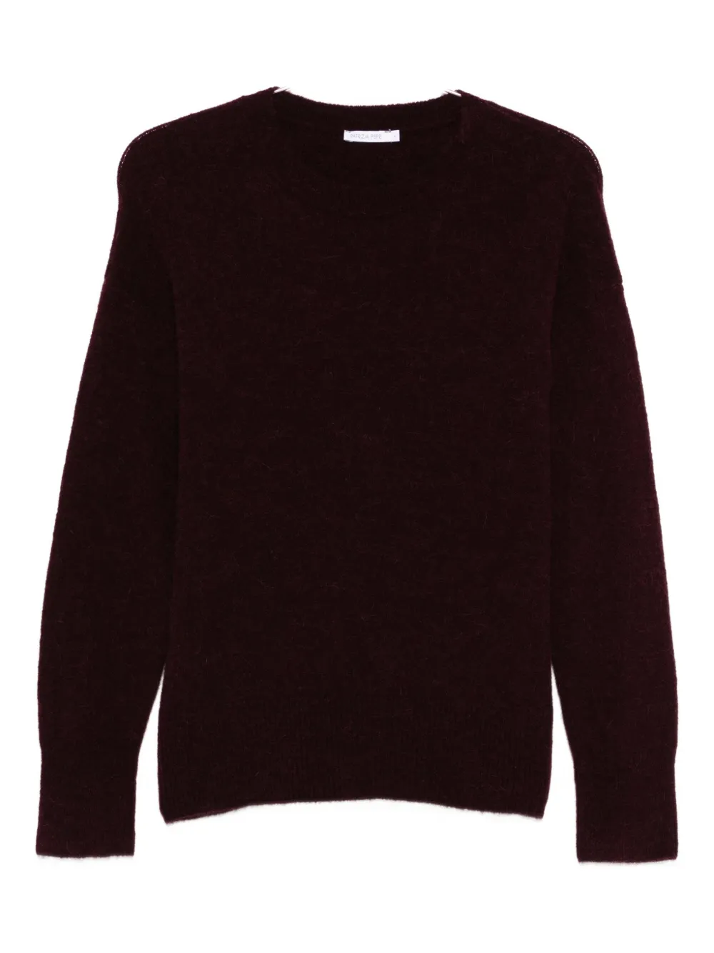 Patrizia Pepe Crew Neck Sweater In Brown