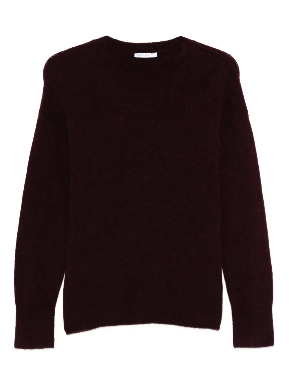 Patrizia Pepe crew neck sweater - M536 PURPLE RED