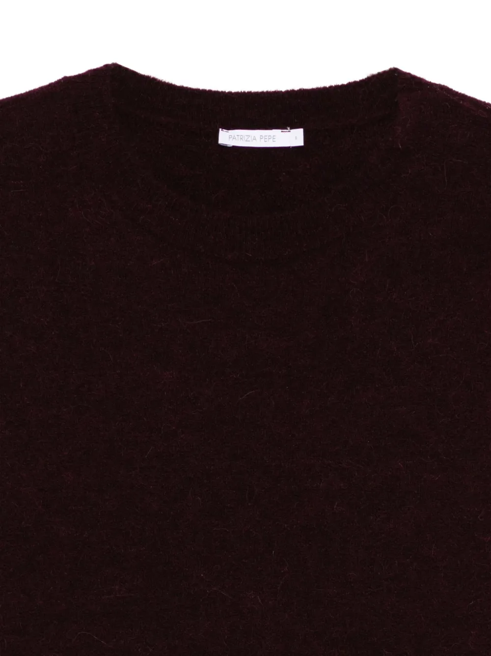 Patrizia Pepe Sweater met ronde hals M536 PURPLE RED