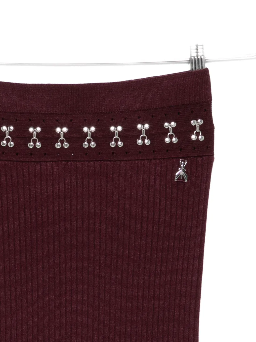 Patrizia Pepe Gebreide straight rok Paars