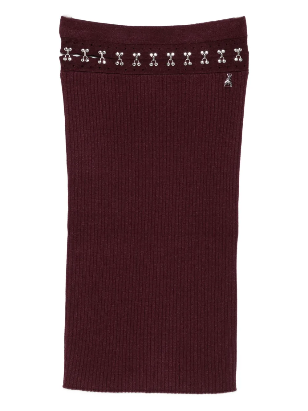 Patrizia Pepe knitted straight skirt | Purple | Image 1