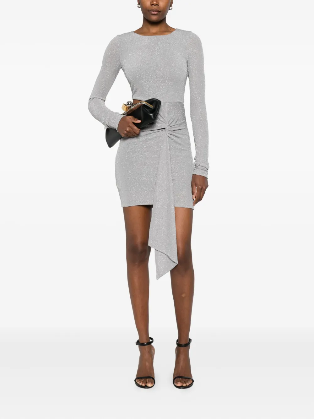 Patrizia Pepe Lurex jurk - Zilver