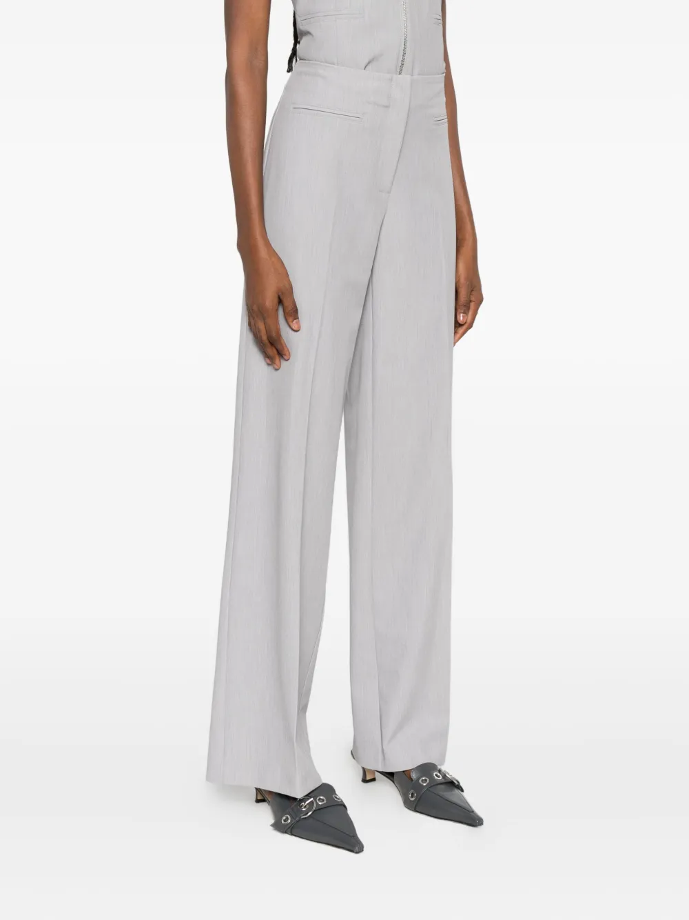 Patrizia Pepe Straight plooibroek Grijs