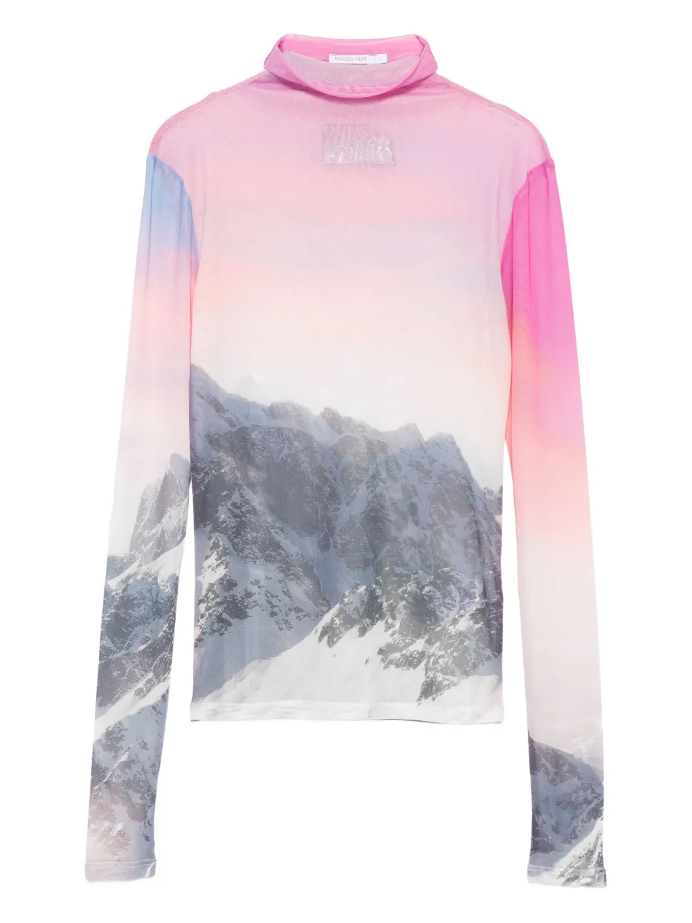 Patrizia Pepe mountain-motif sweatshirt | Pink | Image 1
