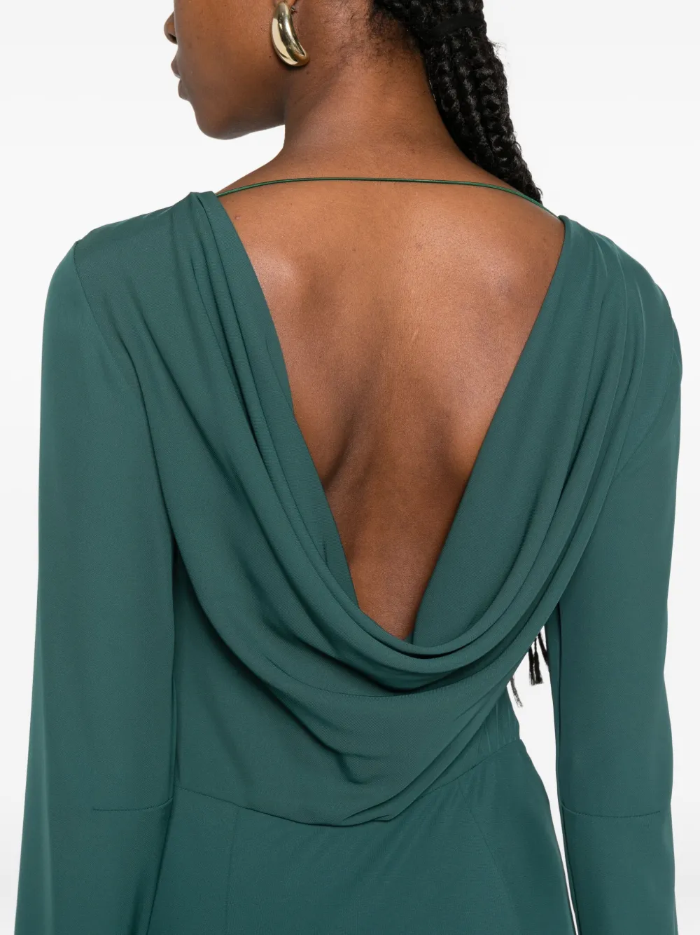 Patrizia Pepe Midi-jurk met lange mouwen Groen