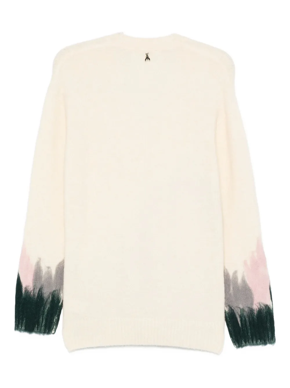 Patrizia Pepe Patterned V-neck Sweater In Neutral
