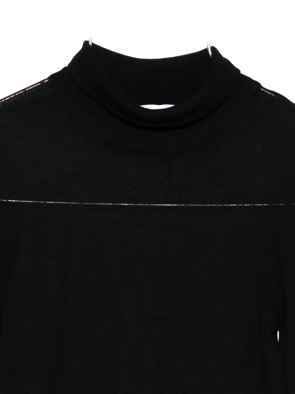 Patrizia Pepe Turtleneck Knitted Top In Black