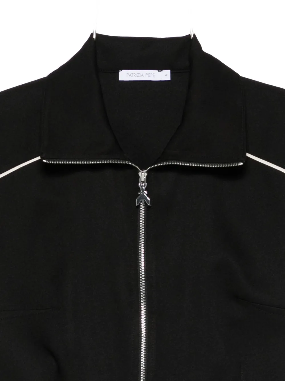 Patrizia Pepe Zip-up Sweatshirt In Black