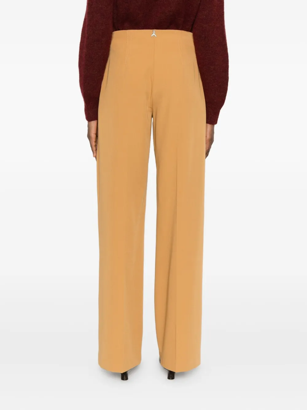 Patrizia Pepe Flared Trousers In Brown