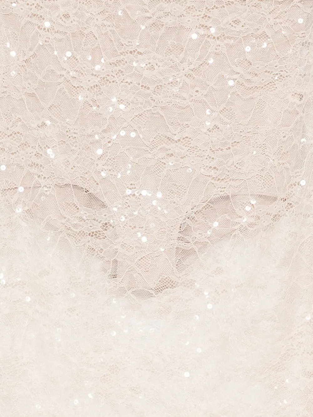 Patrizia Pepe Sequin-embellished Pencil Skirt In Neutral