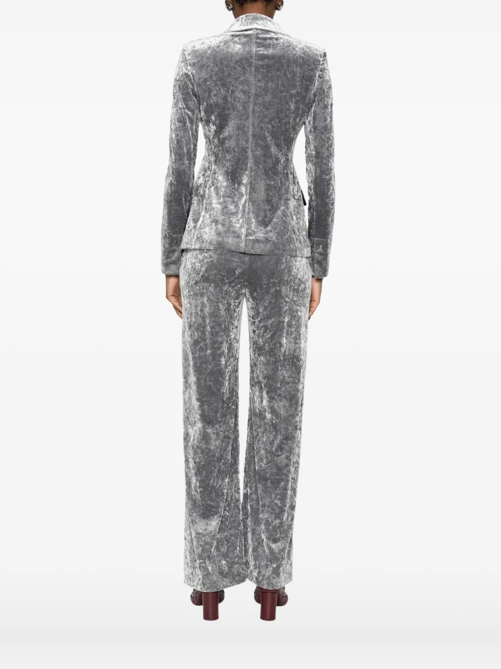 Patrizia Pepe Single-breasted Blazer In Gray