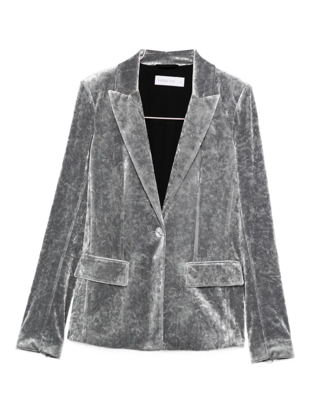 Patrizia Pepe Single-breasted Blazer In Gray