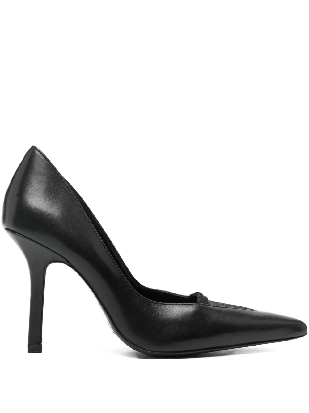 Patrizia Pepe 95mm Leather Pointed Pumps In Black
