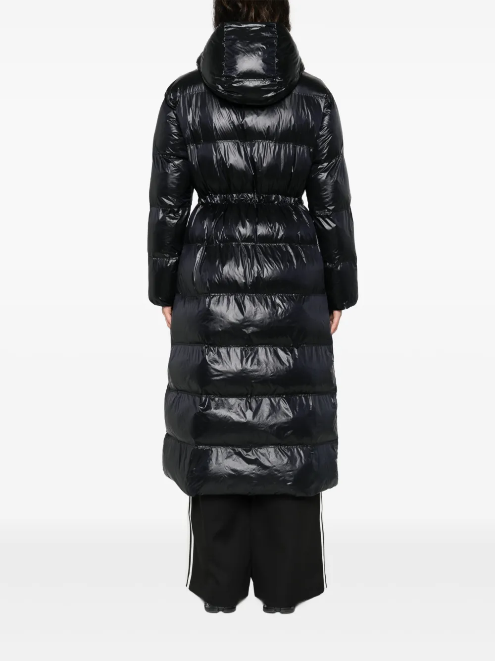 Patrizia Pepe Donsjack met capuchon Zwart