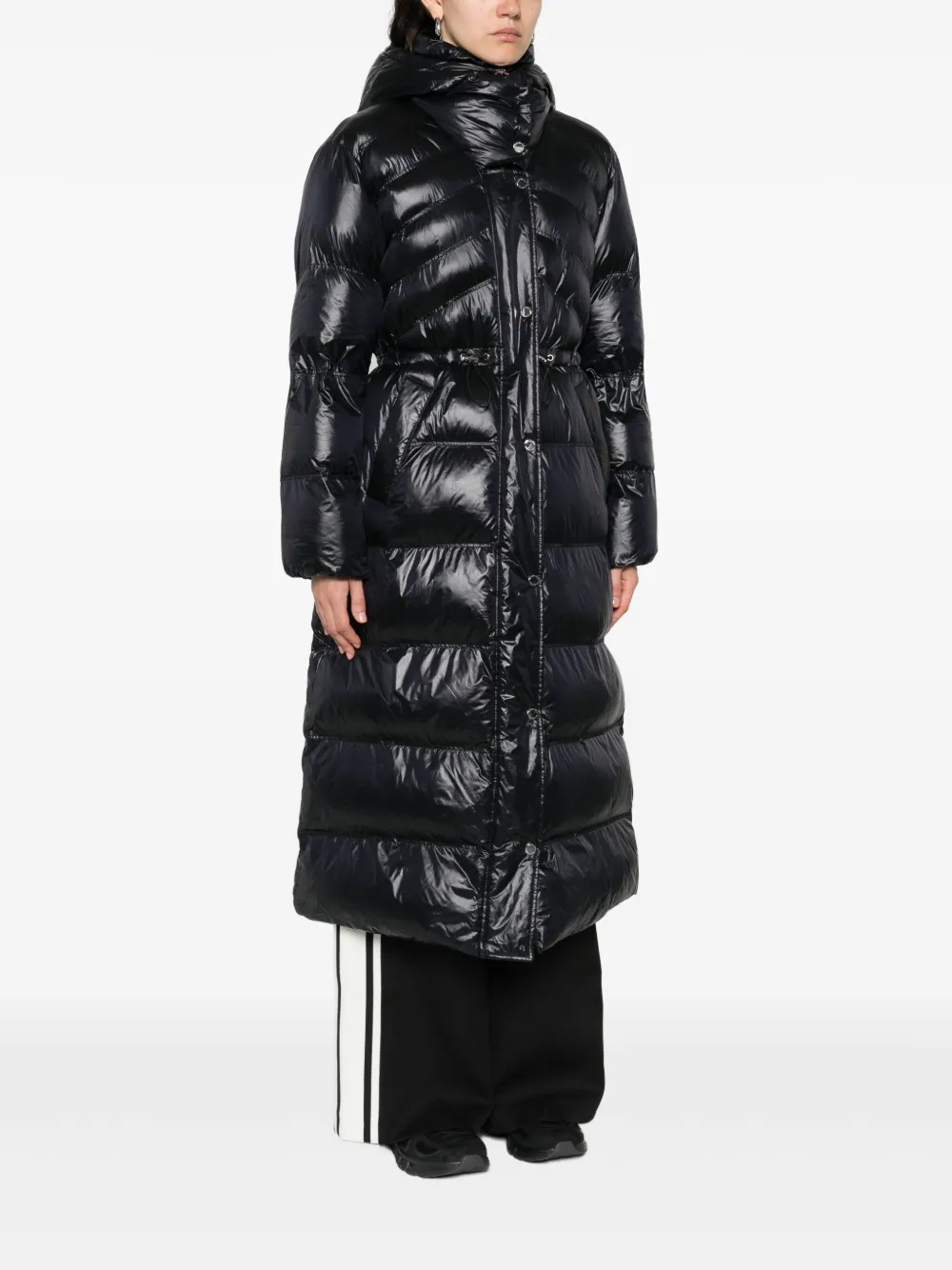 Patrizia Pepe Donsjack met capuchon Zwart