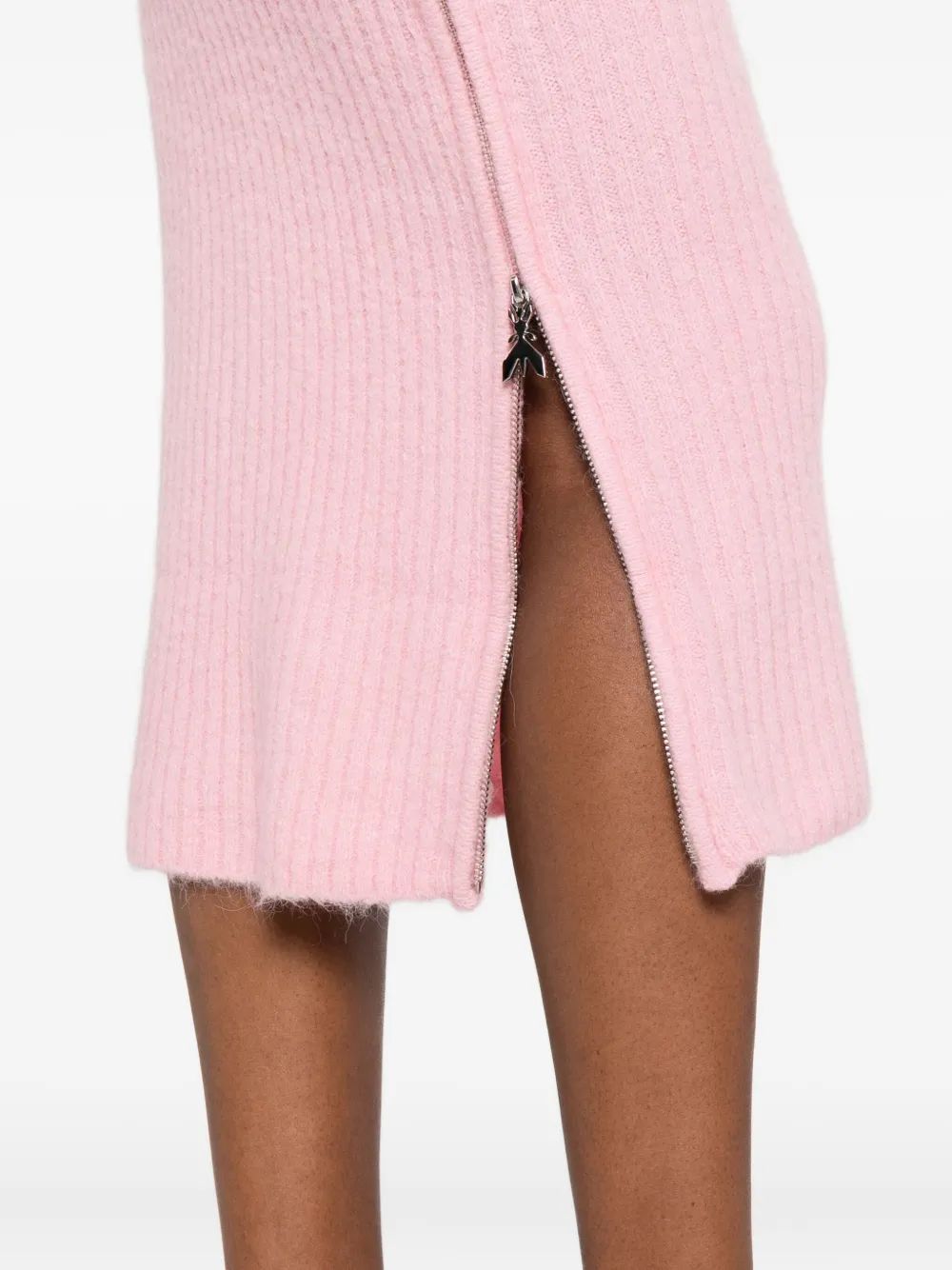 Patrizia Pepe Gebreide midi-jurk Roze