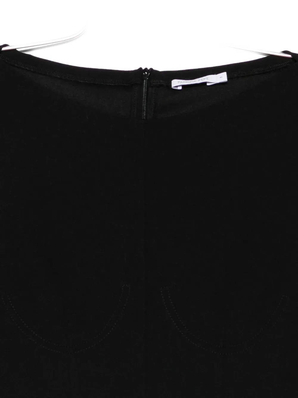 Patrizia Pepe Long-sleeve Bodysuit In Black