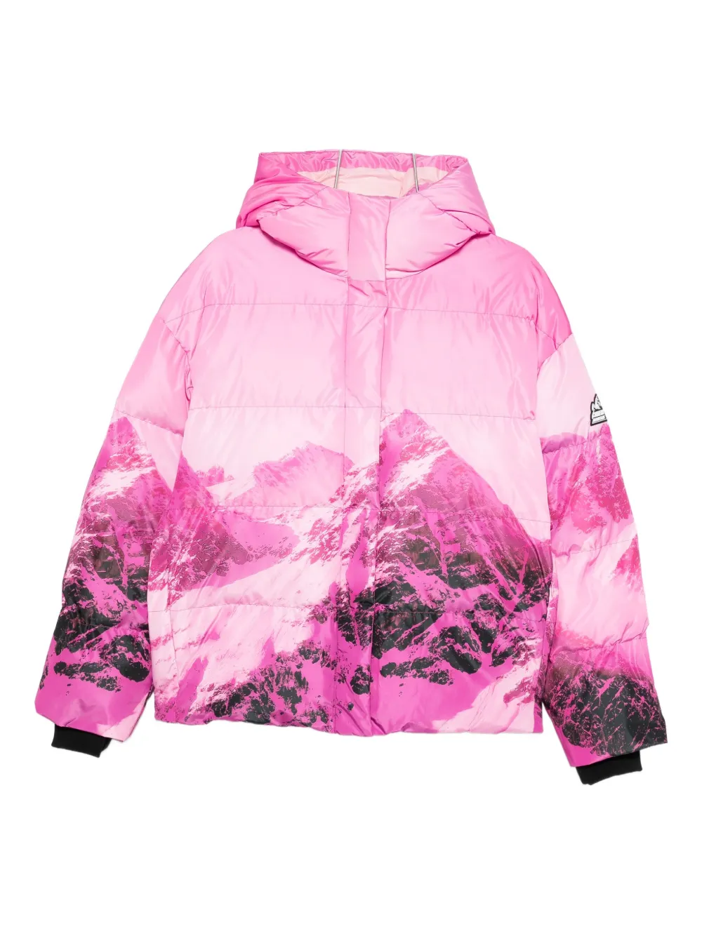 Patrizia Pepe mountain print puffer jacket | Pink | Image 1