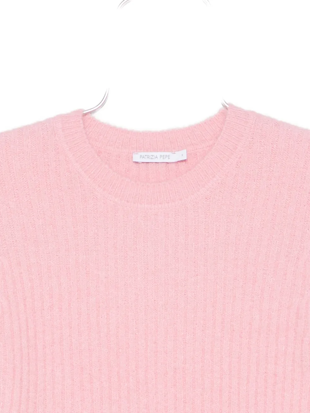 Patrizia Pepe Crew Neck Sweater In Pink