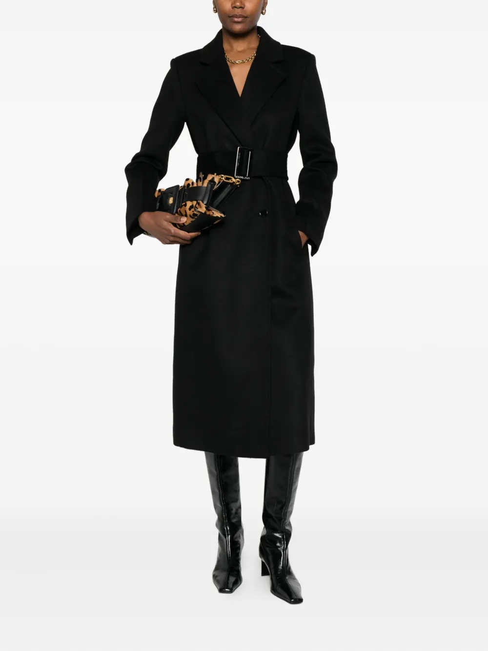 Patrizia Pepe belted single-breasted coat | Double Breasted & Peacoats | Image 2