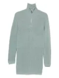 Patrizia Pepe zip-up knitted dress - Green