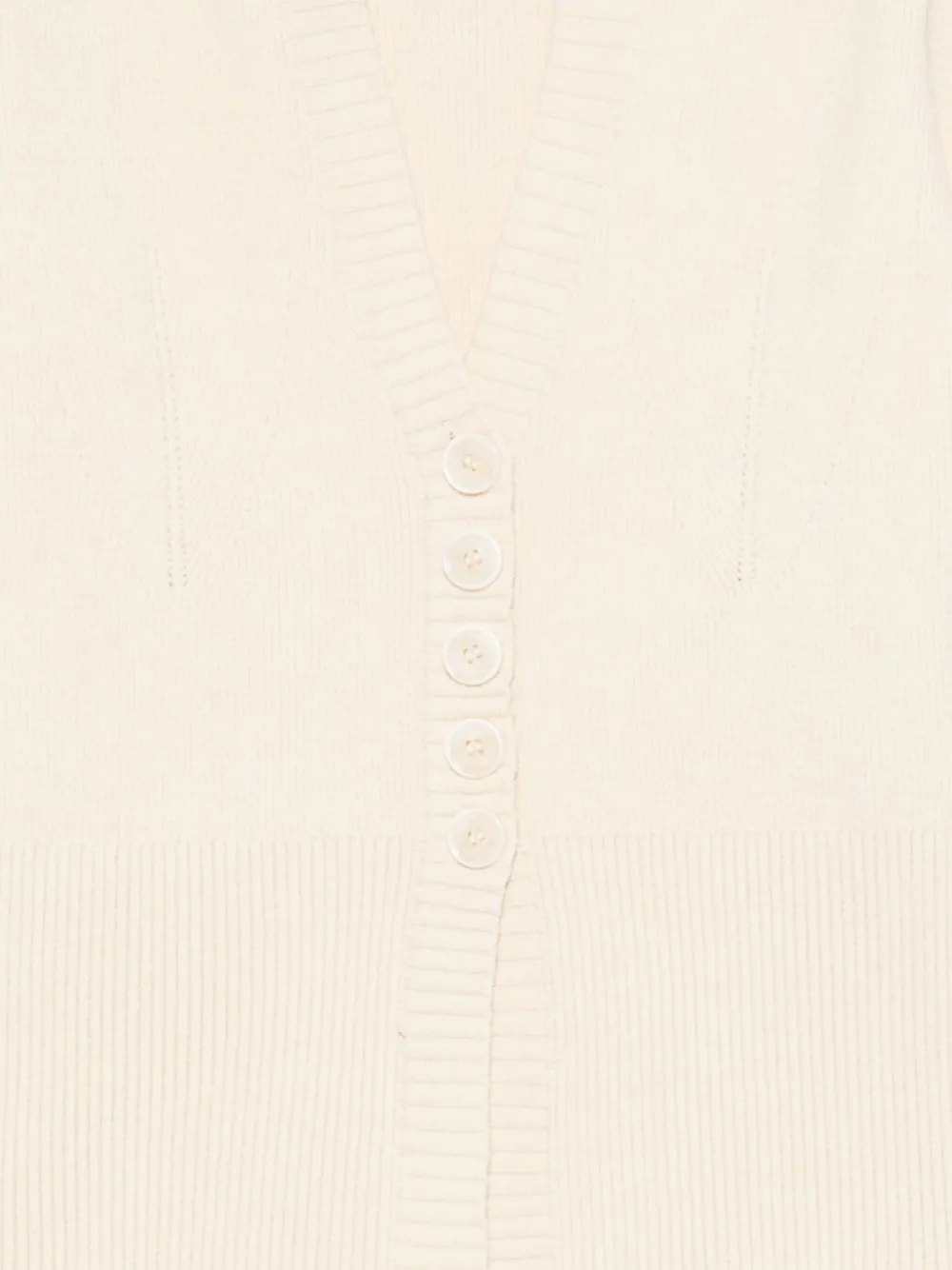 Patrizia Pepe Cut-out Cardigan In White