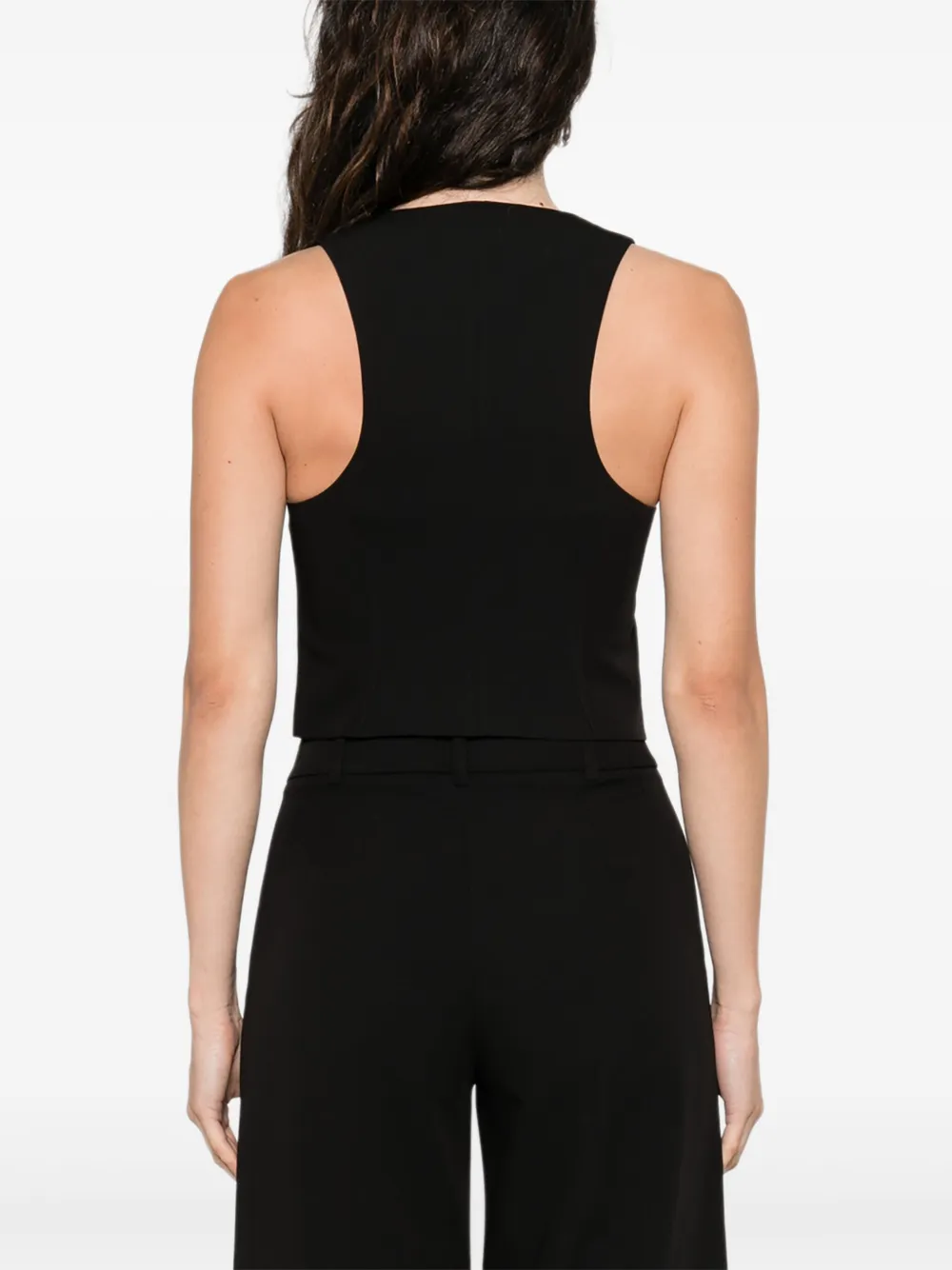 Patrizia Pepe Bodywarmer met rits Zwart