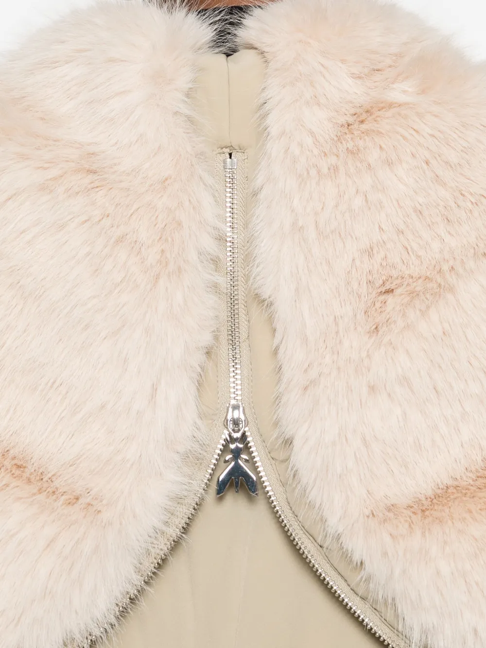 Patrizia Pepe Zip-up Bomber Jacket In Neutral