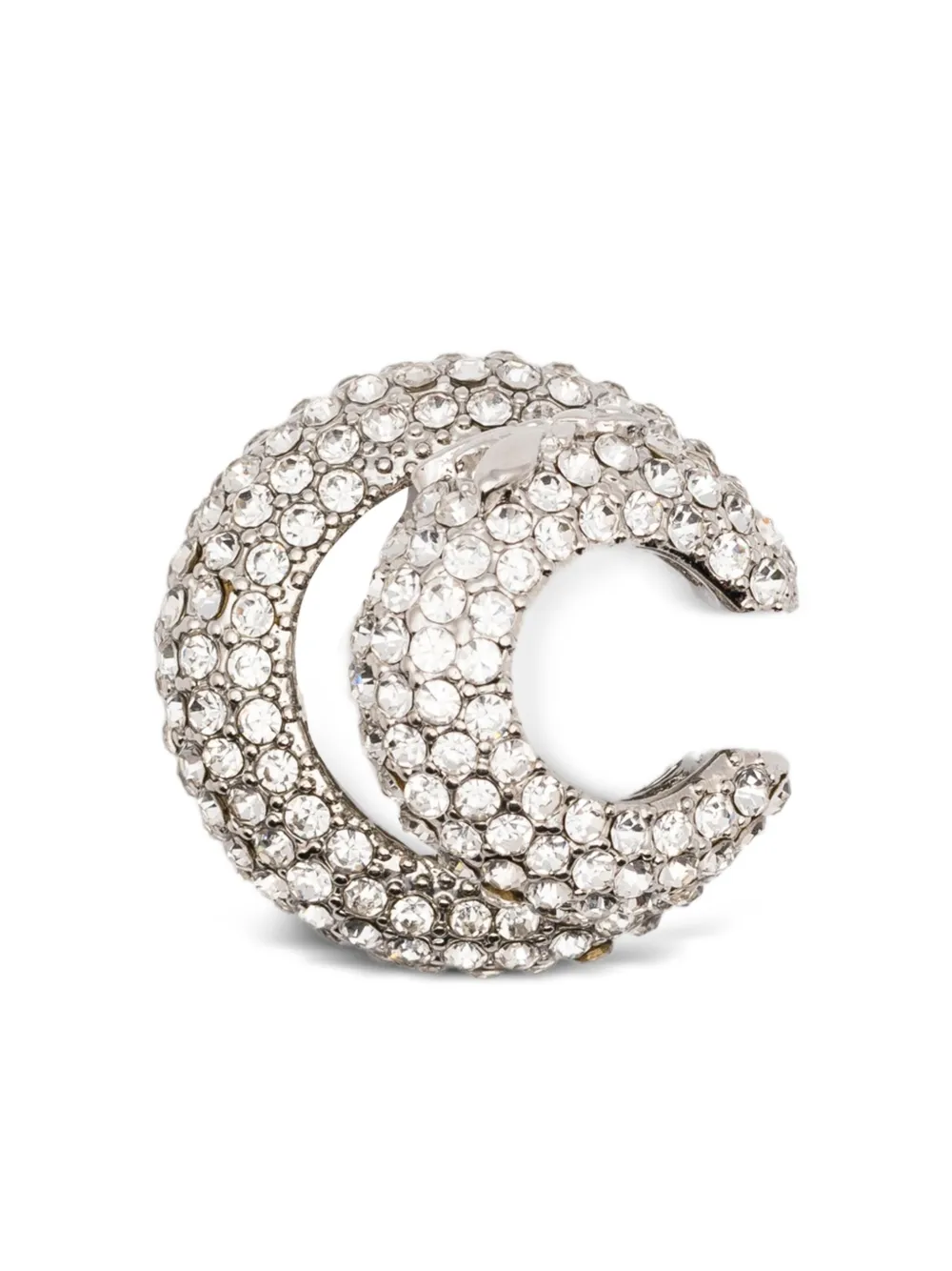 Patrizia Pepe Ear cuff con cristalli - Argento