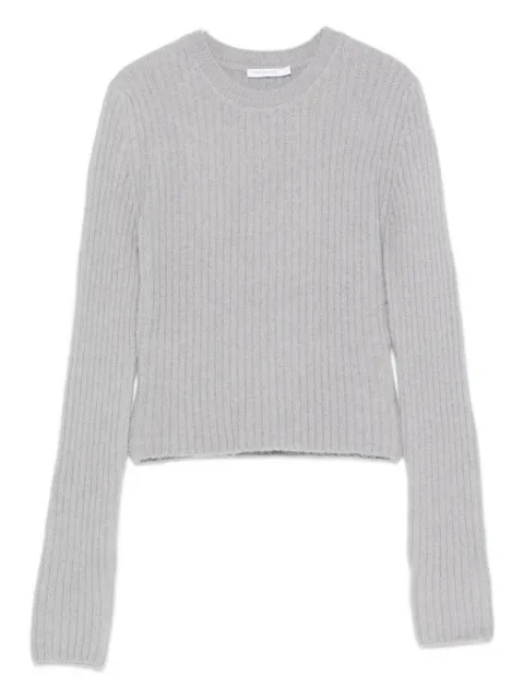 Patrizia Pepe Geribbelde sweater met ronde hals