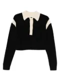 Patrizia Pepe colour-block sweater - Black