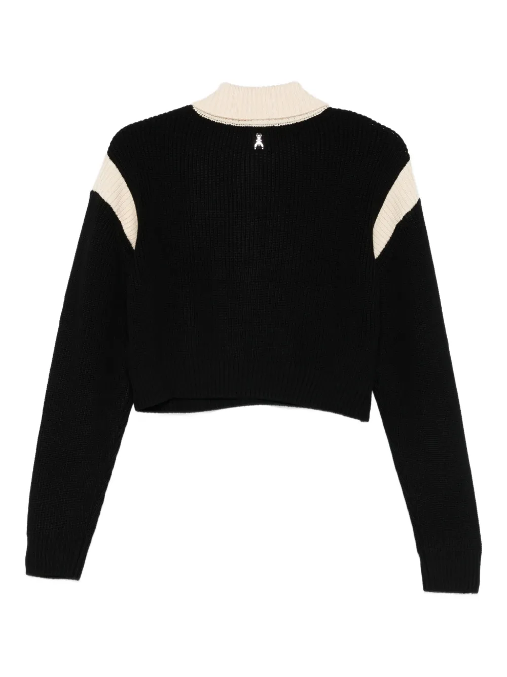 Patrizia Pepe Colour-block Sweater In Black