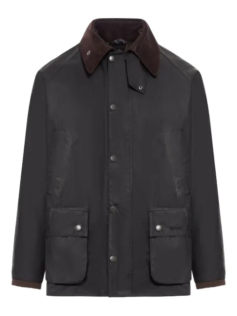 Barbour corduroy-collar cotton jacket