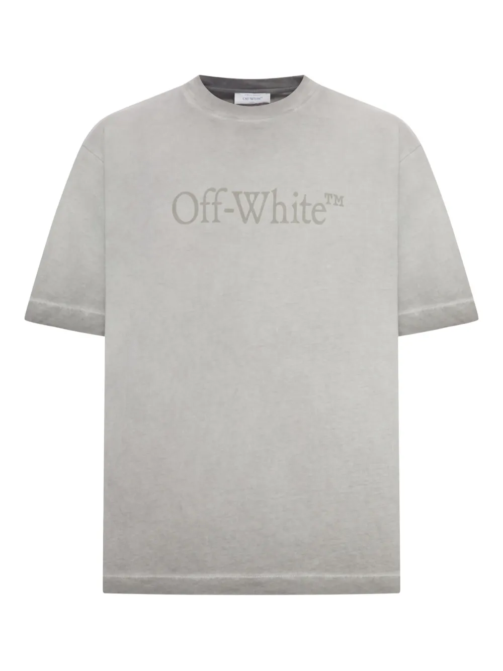 Off-White logo-print dégradé T-shirt | Grey | Image 1