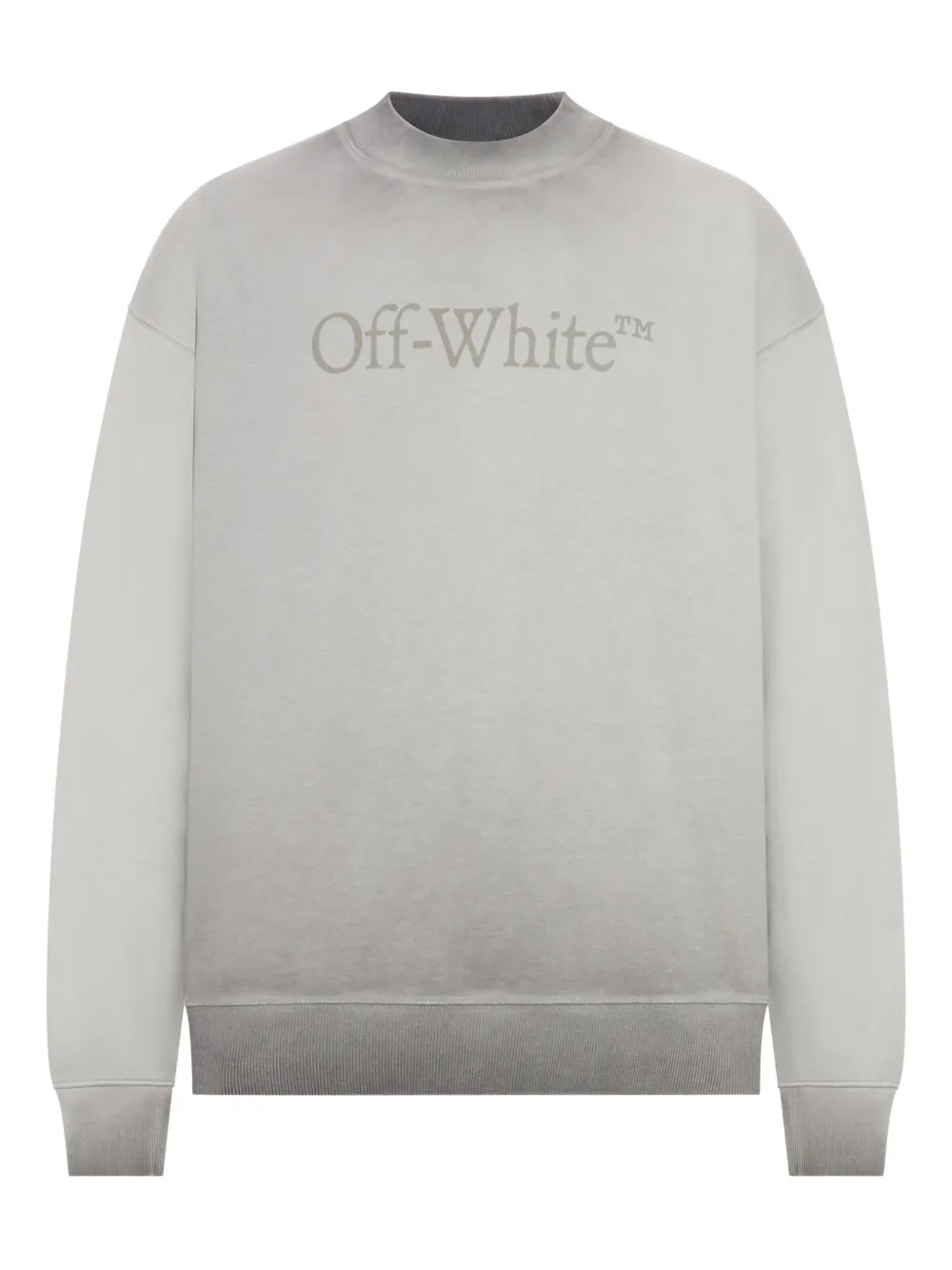 Off-white Long-sleeved Sweatshirt In Gray