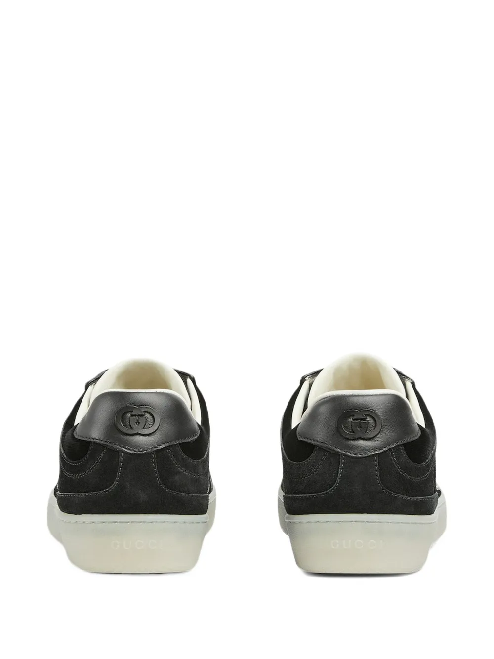 Gucci G75 velvet GG-logo sneakers Black