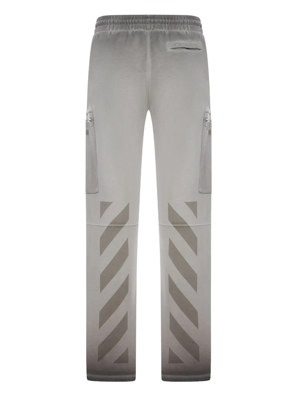 Off-White diagonal-stripe trousers - Grijs