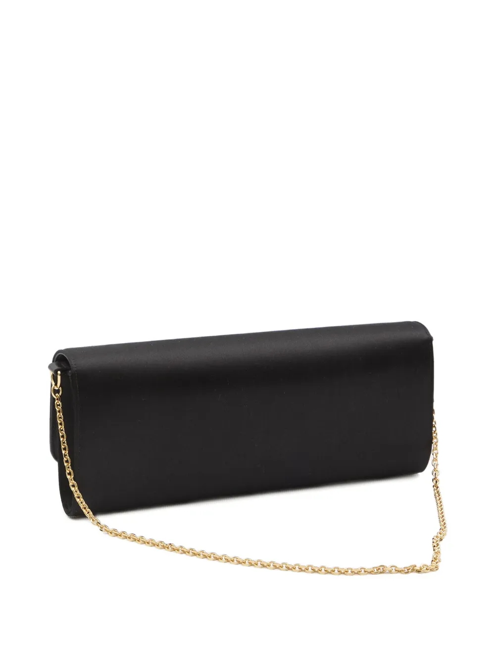 Gucci 73 Half-horsebit Chain-strap Clutch Bag In Black