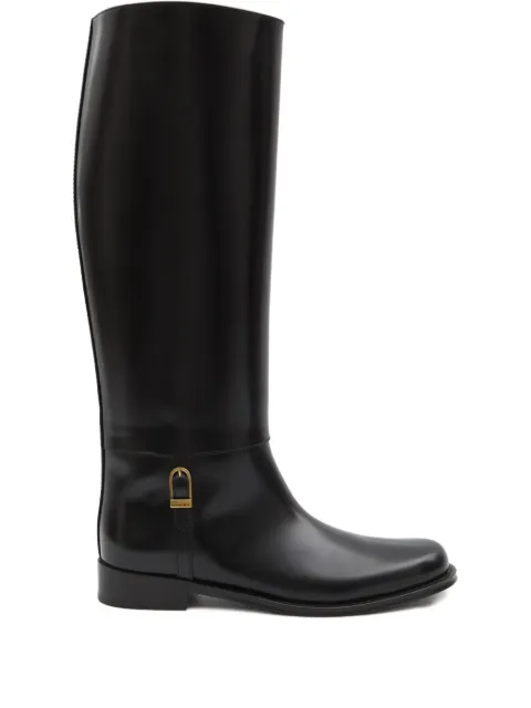 Saint Laurent Julia calf-leather buckle boots