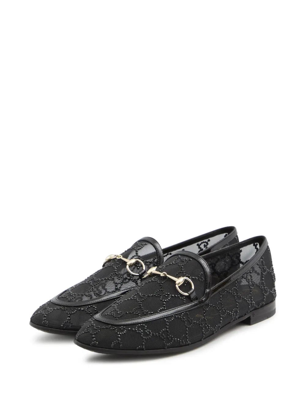 Gucci Jordaan loafers met horsebit-detail - Zwart