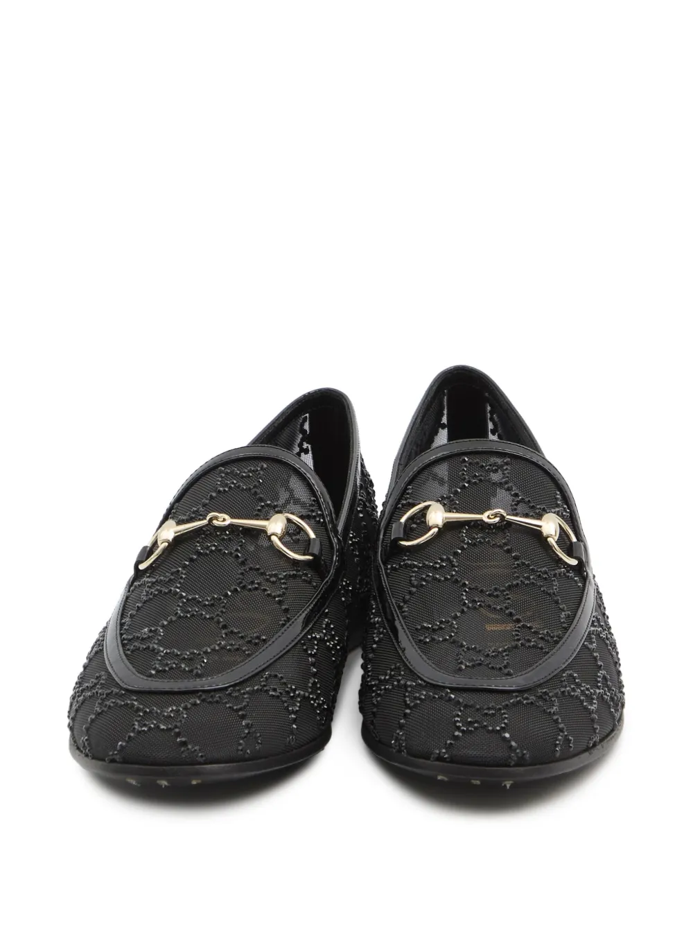 Gucci Jordaan loafers met horsebit-detail Zwart